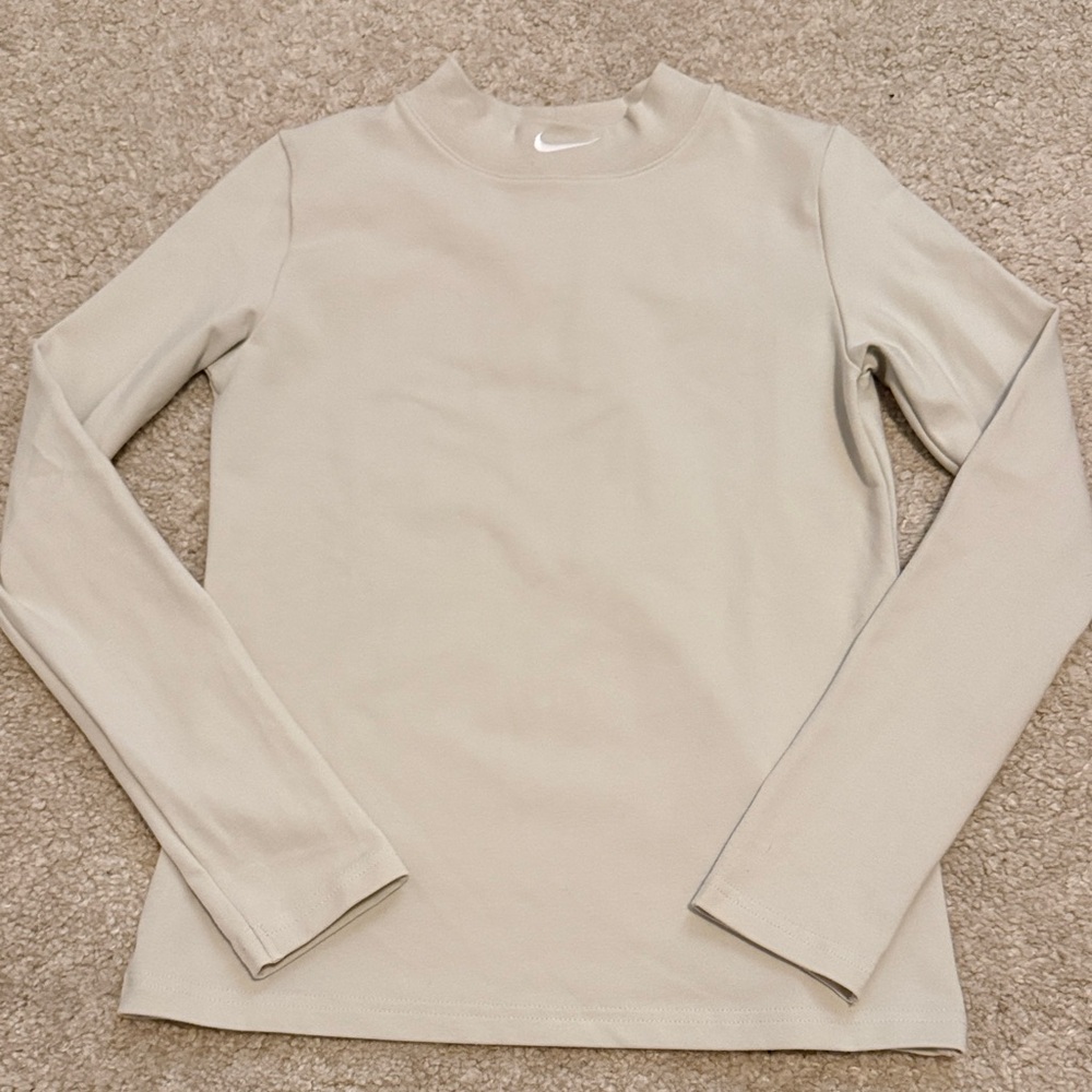 Nike Off-White Mock neck Long Sleeve Shirt